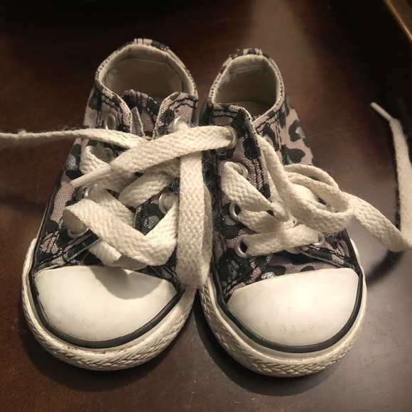 baby leopard print converse
